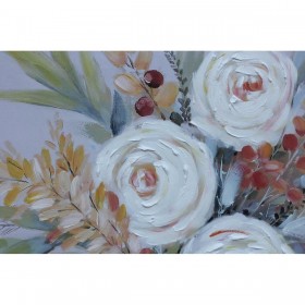 Quadro DKD Home Decor Fiori (80 x 2,8 x 80 cm) (2 Unità)