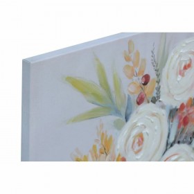 Quadro DKD Home Decor Fiori (80 x 2,8 x 80 cm) (2 Unità)