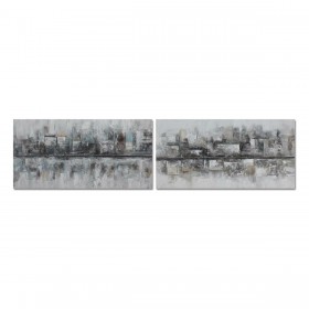 Quadro DKD Home Decor 120 x 2,8 x 60 cm Astratto Loft (2 Unità)