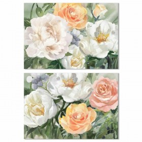 Quadro DKD Home Decor Fiori (90 x 2,5 x 60 cm) (2 Unità)