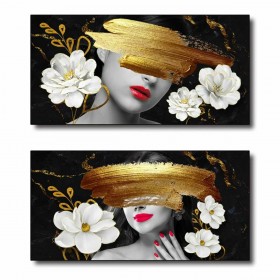 Quadro DKD Home Decor Astratto (80 x 2 x 40 cm) (2 Unità)