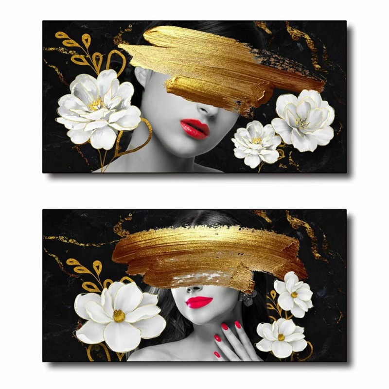 Quadro DKD Home Decor Astratto (80 x 2 x 40 cm) (2 Unità)
