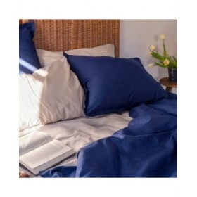 Copripiumino HappyFriday BASIC Blu Marino 155 x 220 cm