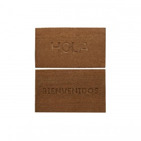 Zerbino DKD Home Decor Marrone Gomma Cocco (75 x 45 x 2,3 cm) (2 Unità)