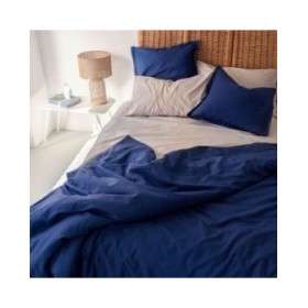 Copripiumino HappyFriday BASIC Blu Marino 155 x 220 cm