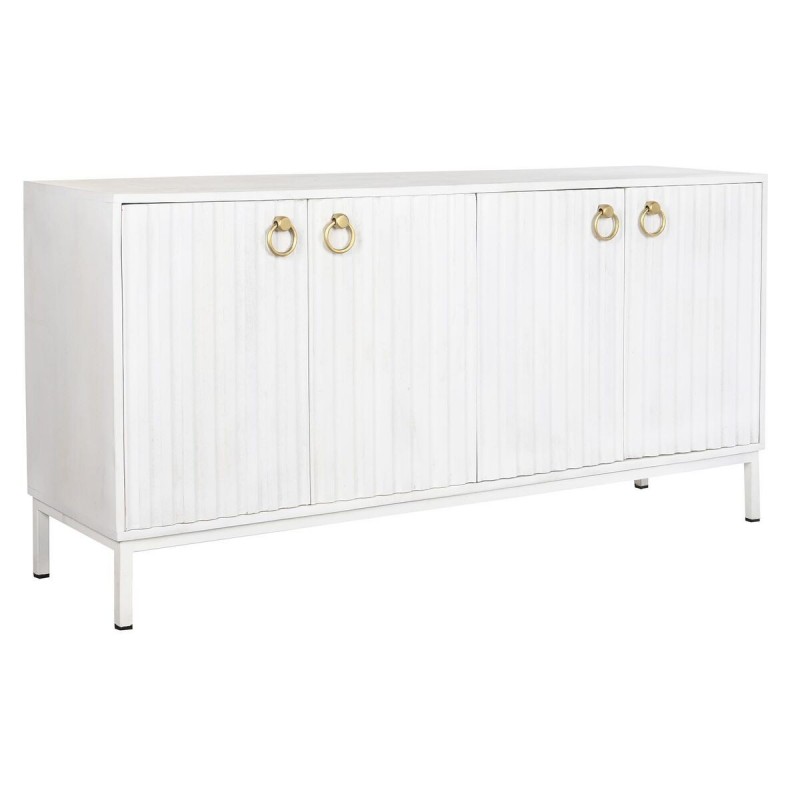 Credenza DKD Home Decor Metallo Bianco Legno di mango (152 x 40 x 77 cm)
