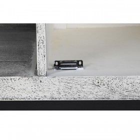 Mobile TV DKD Home Decor Bianco Beige Grigio Multicolore Ceramica Legno di mango 130 x 40 x 56 cm