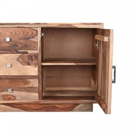 Stand Espositore DKD Home Decor Cristallo Legno d'albero della gomma 100 x 42 x 190 cm
