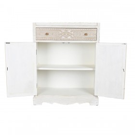 Armadio DKD Home Decor Bianco Naturale Cristallo Abete 86 x 40 x 180 cm 80 x 42 x 180 cm