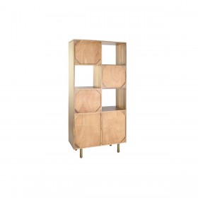 Scaffale DKD Home Decor Dorato Naturale Legno di mango 90 x 40 x 180 cm