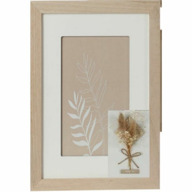 Cornice Portafoto DKD Home Decor Cristallo Naturale Shabby Chic (15 x 1 x 20 cm) (22 x 1 x 27 cm)