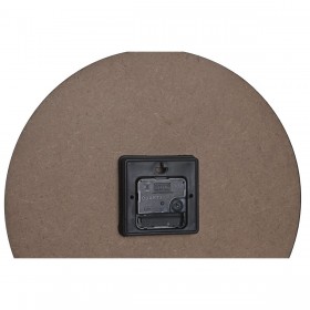 Orologio da Parete DKD Home Decor Nero Multicolore Fiori Moderno Legno MDF (34 x 4 x 34 cm) (3 Unità)
