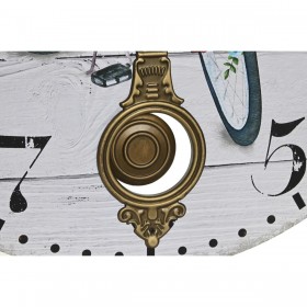 Orologio da Parete DKD Home Decor Bicicletta Metallo Multicolore Legno MDF (2 Unità) (58 x 4 x 58 cm)