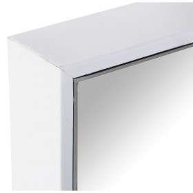 Specchio da parete Alexandra House Living Bianco Legno Rettangolare 4 x 63 x 81 cm