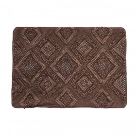 Fodera per cuscino DKD Home Decor 60 x 1 x 40 cm Marrone Rombos