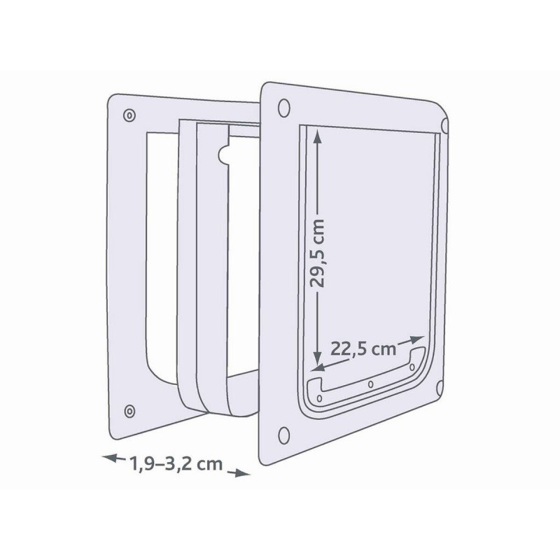 Gattaiola Trixie Bianco Plastica 30 × 36 CM