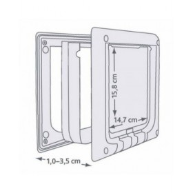 Gattaiola Trixie Bianco Plastica 21,1 × 24,4 CM