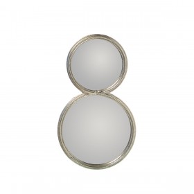 Specchio da parete Alexandra House Living Argentato Metallo Cerchi 2 x 24 x 41 cm
