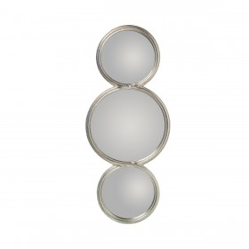 Specchio da parete Alexandra House Living Argentato Metallo Cerchi 2 x 23 x 58 cm