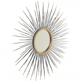 Specchio da parete Alexandra House Living Metallo 9 x 77 x 78 cm Rotondo