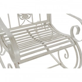 Sedia a Dondolo DKD Home Decor Metallo Alluminio Bianco (63 x 89 x 92 cm)