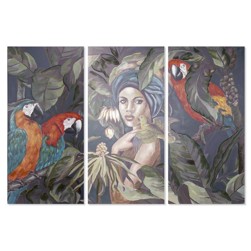 Quadro DKD Home Decor 90 x 3 x 190 cm Coloniale (3 Unità)