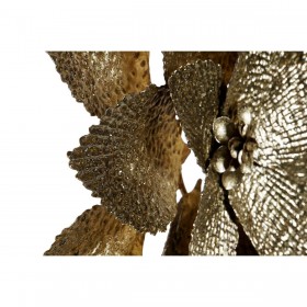 Decorazione da Parete DKD Home Decor 56 x 4,5 x 56 cm Fiore Dorato Moderno