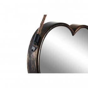 Set di Specchi DKD Home Decor Scandi Cristallo Nero Dorato polipropilene (26 x 3 x 26 cm) (2 Unità)