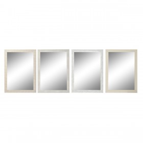 Specchio da parete DKD Home Decor Avorio 70 x 2 x 97 cm (4 Unità)