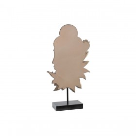 Statua Decorativa DKD Home Decor 23 x 8 x 42 cm Nero Marrone Buddha Orientale (2 Unità)