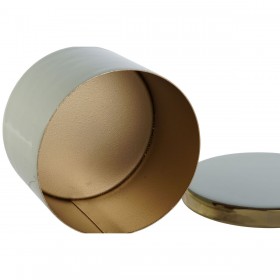 Scatola-Portagioie DKD Home Decor Verde Corallo Ferro 13 x 13 x 9 cm (2 Pezzi) (2 Unità)