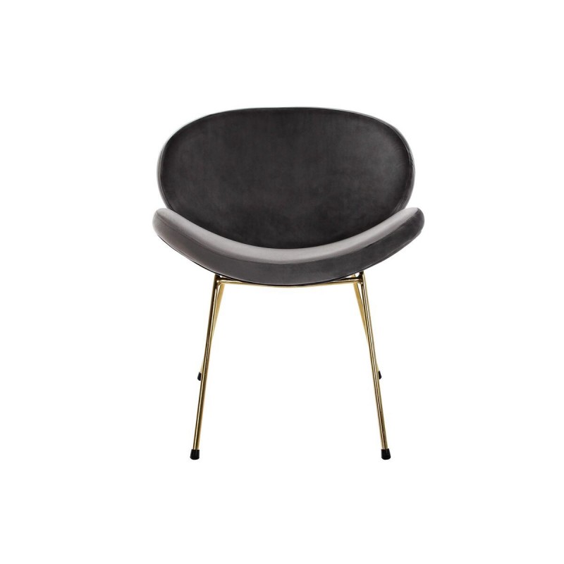 Sedia DKD Home Decor 62 x 58 x 73 cm Nero Dorato Metallo