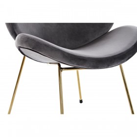 Sedia DKD Home Decor 62 x 58 x 73 cm Nero Dorato Metallo