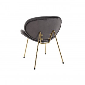Sedia DKD Home Decor 62 x 58 x 73 cm Nero Dorato Metallo