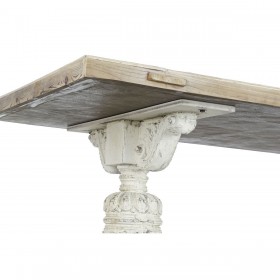 Tavolo da Pranzo DKD Home Decor Bianco Naturale Abete 200 x 90 x 78 cm