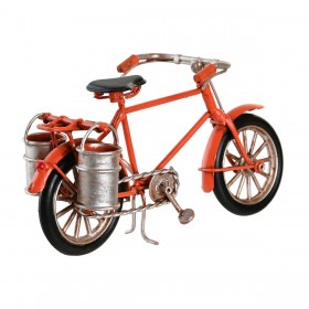 Statua Decorativa DKD Home Decor Giallo Nero Arancio Bicicletta Vintage 16,5 x 5,5 x 9 cm (3 Unità)