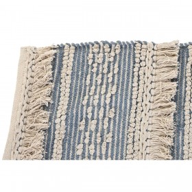 Tappeto DKD Home Decor 180 x 120 x 2 cm Azzurro Cotone Bianco Boho