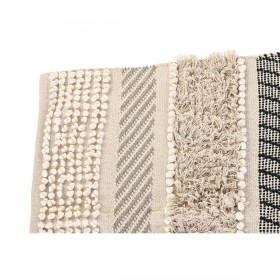 Tappeto DKD Home Decor 180 x 120 x 1 cm Nero Beige Cotone Boho