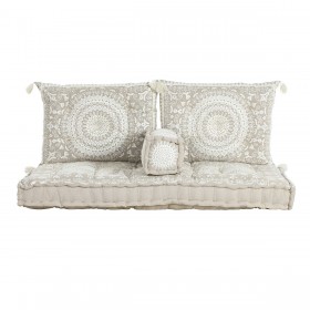 Poltrona da giardino DKD Home Decor Beige 155 x 76 x 65 cm