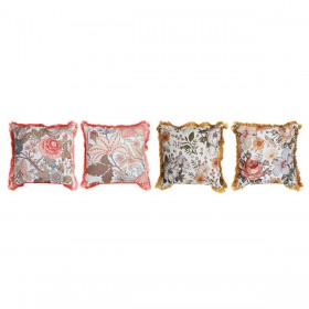 Cuscino DKD Home Decor Frange 45 x 15 x 45 cm (4 Unità)