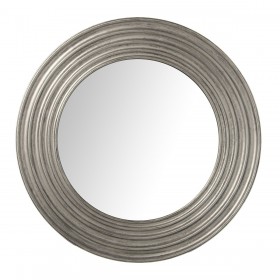Specchio da parete Alexandra House Living Argentato Plastica 5 x 53 x 54 cm Rotondo