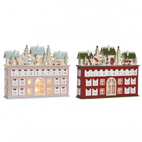 Calendario dell'Avvento DKD Home Decor Legno 37,5 x 8,5 x 31 cm (2 Unità)