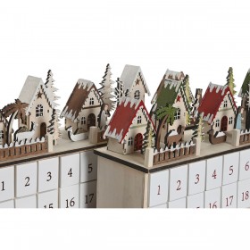Calendario dell'Avvento DKD Home Decor Legno 45 x 11 x 23 cm (2 Unità)
