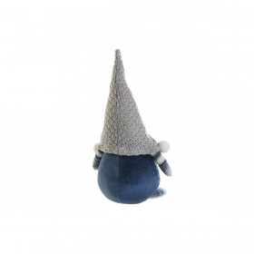 Decorazione Natalizia DKD Home Decor Azzurro Bianco Grigio Gnomo 13 x 12 x 35 cm (2 Unità)