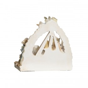 Presepe di Natale DKD Home Decor Azzurro Bianco Marrone Resina 23,5 x 8 x 20,5 cm (2 Unità)