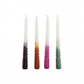 Candele DKD Home Decor Bicolore 2 x 2 x 25 cm 2 x 2 x 20 cm (4 Pezzi) (4 Unità)