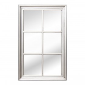 Specchio da parete Alexandra House Living Argentato Legno Finestra 5 x 101 x 65 cm