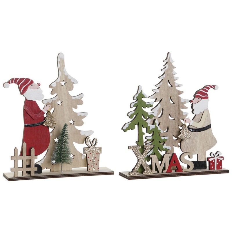 Decorazione Natalizia DKD Home Decor Multicolore 18 x 5 x 20 cm (2 Unità)