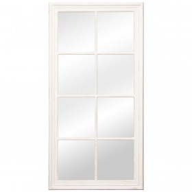 Specchio da parete Alexandra House Living Bianco Legno Rettangolare 5 x 78 x 150 cm