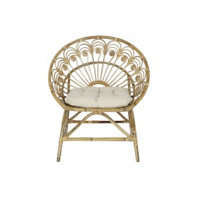 Poltrona da giardino DKD Home Decor Bianco Marrone 75 x 50 x 90 cm 80 x 66 x 89 cm 84 x 70 x 90 cm